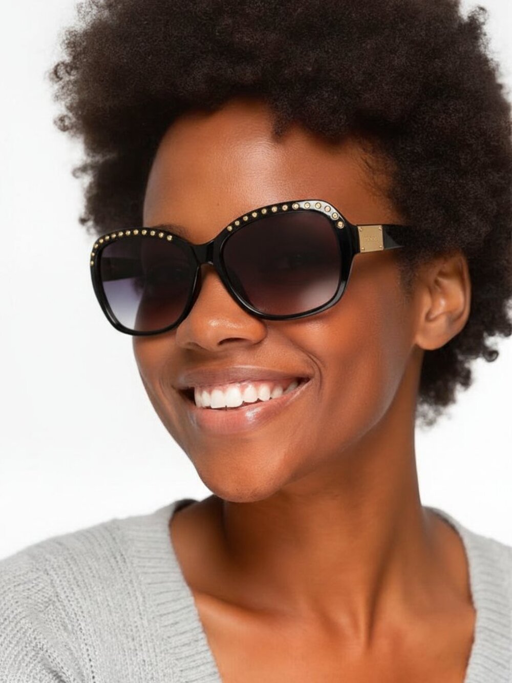 Fossil studly studded gradient sunglasses Black / Gold